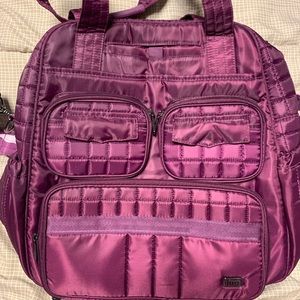Puddle Jumper overnight bag in Berry Purple by Lug.